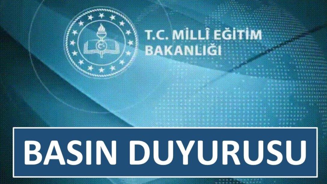 GERZE İLÇE MİLLİ EĞİTİM MÜDÜRLÜĞÜ'NDEN BASIN DUYURUSU